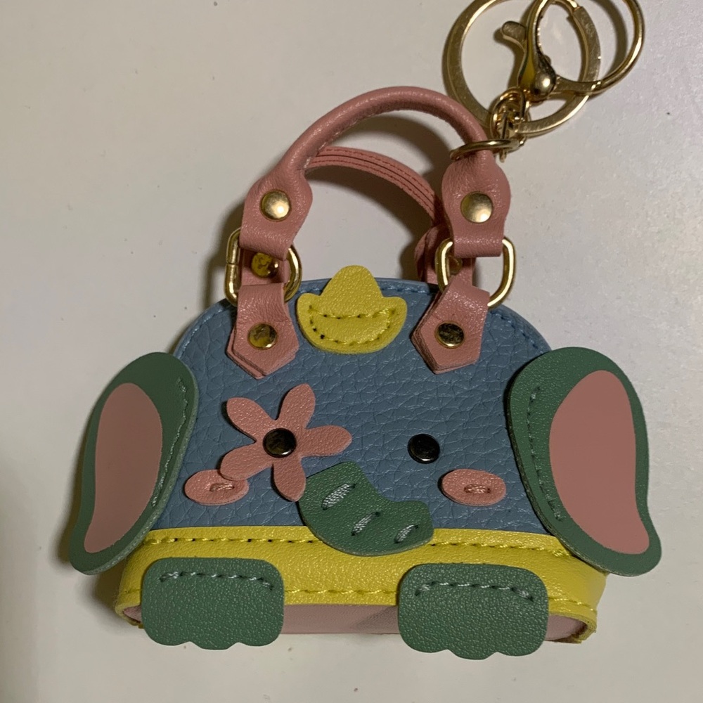 Charming Elephant Keychain Bag for Kids